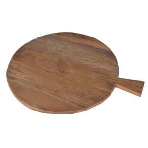 Large Round Recycled Elm Wooden Board